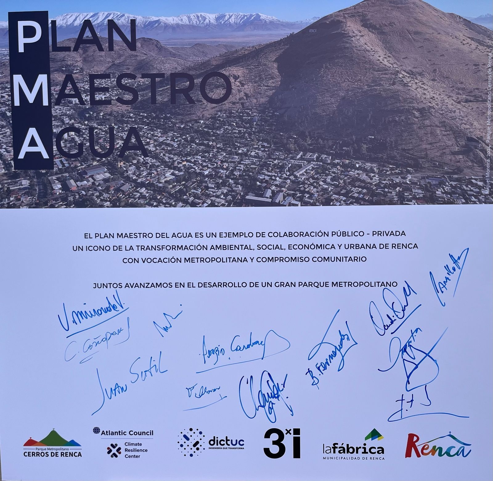 Plan Maestro del Agua en el Parque Metropolitano Cerros de Renca