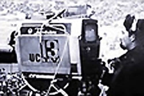 Dictuc apoya las primeras transmisiones experimentales de televisión en la UC. - 1955